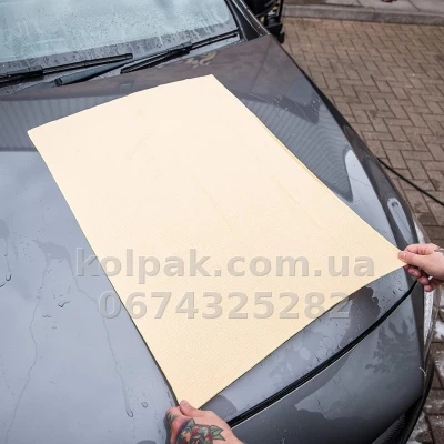 Waffle-weave drying towel Meguiars Water Magnet (yellow) 55x76 cm Meguiars X2000EU — photo 4