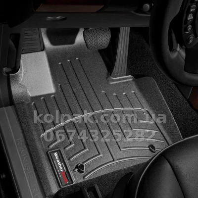 Floor mats for Land Rover Range Rover 2010-, with raised edges, front, black, Weathertech 442911 — photo 2