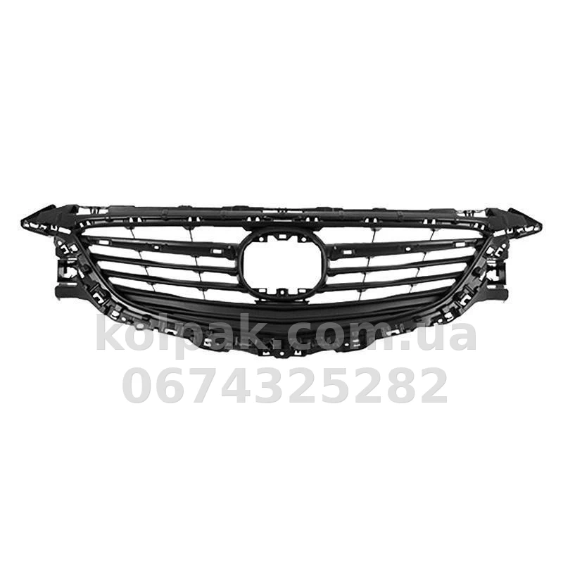 Решітка радіатора Mazda 6 (GJ) 2013-2016, чорна, без молдинга, AVTM, 184422990 Решітка радіатора Mazda 6 (GJ) 2013-2016, чорна, без молдинга, AVTM, 184422990 — фото 1