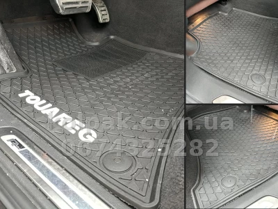 Оригінальні гумові килимки в салон VW Touareg 2010 по 2018 HAVOC, повний комплект — фото 12