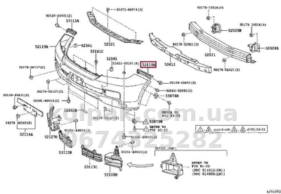 Oryginalny lewy wspornik mocowania przedniego zderzaka Toyota Land Cruiser 200 2007-2015, bok, 5211660181 — zdjęcie 3