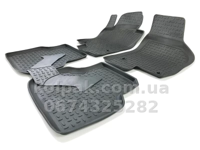 Floor mats for Volkswagen Jetta 2011-2018, Rubber, 5 pcs, Seintex, 82571 — photo 3