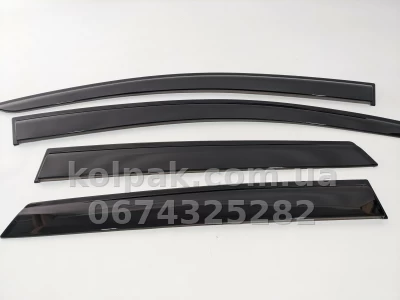 Дефлектори вікон Nissan Qashqai 2006–2013 HAVOC — накладні Дефлектори вікон Nissan Qashqai 2006–2013 HAVOC — накладні — фото 6