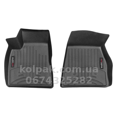 Килимки в салон Tesla Model S 2015-, з бортиком, передні, чорні, Weathertech 448121 Килимки в салон Tesla Model S 2015-, з бортиком, передні, чорні, Weathertech 448121