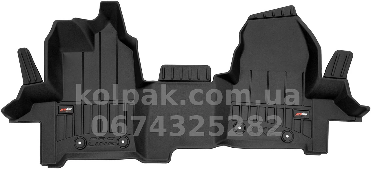 Floor mats for Ford Tourneo/Transit Custom 2012-, 1 row, Proline 3D, Frogum, FG 3D425620 Floor mats for Ford Tourneo/Transit Custom 2012-, 1 row, Proline 3D, Frogum, FG 3D425620 β photo 1