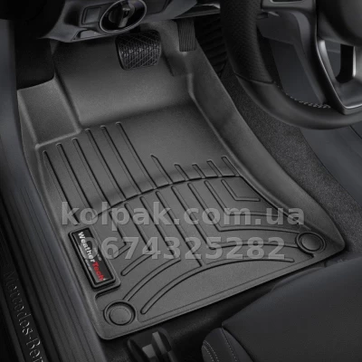Килимки в салон Mercedes-Benz A-Class/B-Class 2013-, з бортиком, передні, чорні, Weathertech 445151 — фото 2