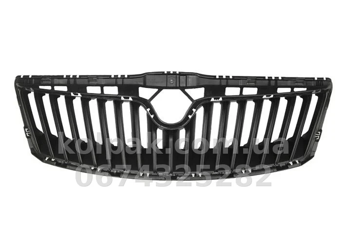 Решітка радіатора Skoda Octavia A5 2009-2013, внутрішня, без хромованої рамки, AVTM, 186409990 Решітка радіатора Skoda Octavia A5 2009-2013, внутрішня, без хромованої рамки, AVTM, 186409990 — фото 1