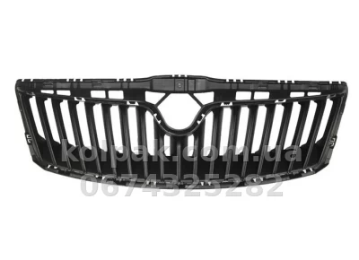 Решітка радіатора Skoda Octavia A5 2009-2013, внутрішня, без хромованої рамки, AVTM, 186409990