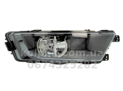 Right fog light Skoda Octavia A7 2012- black, Depo, 665-2013R-UE2 — photo 3