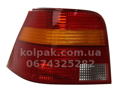 Задній лівий ліхтар Volkswagen Golf 4 1997-2003, жовто-червоний, Depo, 441-1974L-UE