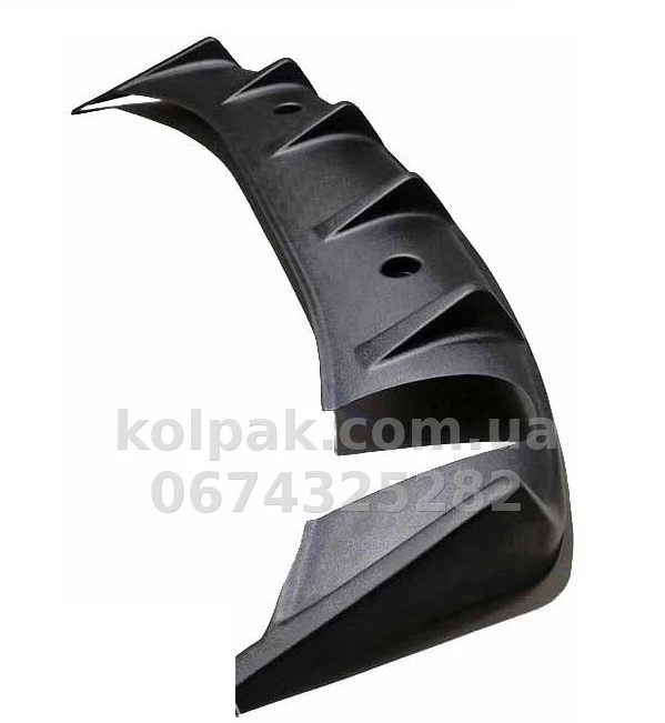 Rear bumper diffuser Mitsubishi Lancer 10 2007-2016 single exhaust pipe AVTM MILARD0719 Rear bumper diffuser Mitsubishi Lancer 10 2007-2016 single exhaust pipe AVTM MILARD0719 β photo 1