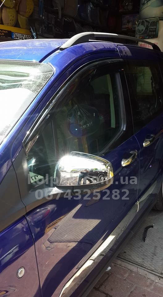 Chrome mirror covers (plastic) Ford Courier 2014-, Carmos, 6451042 Chrome mirror covers (plastic) Ford Courier 2014-, Carmos, 6451042 β photo 1