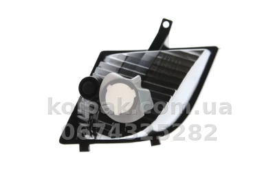 Indicator light Nissan Micra (K12) 2005-2008, left, white, narrow inside grilles, without bulb holder, Depo, 215-1671L-UE — photo 2
