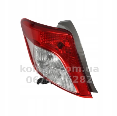 Задній лівий ліхтар Toyota Yaris 2011-2014, без ламп (W16W/PY21W/P21/5W), Depo, 212-19X1L-UE