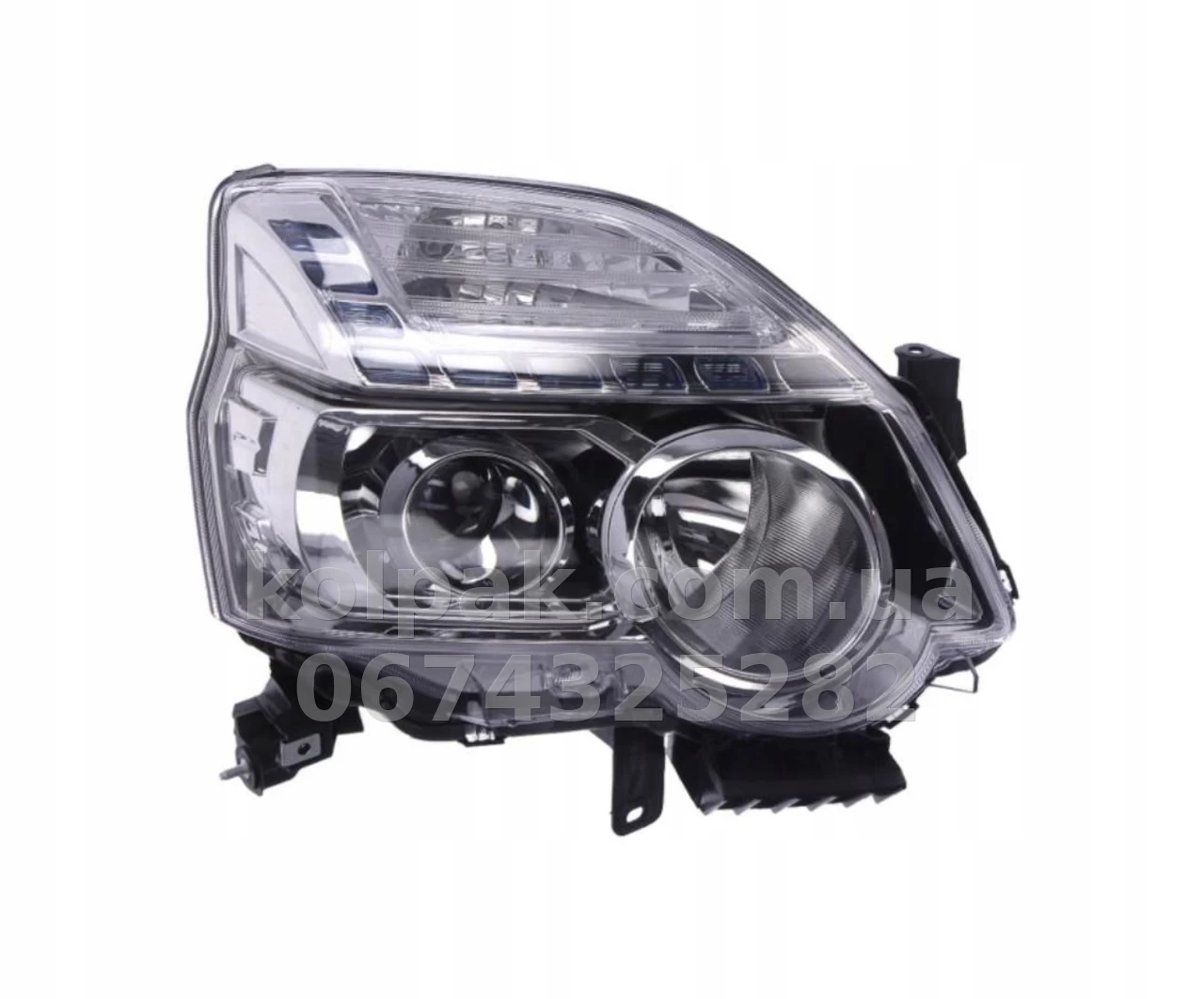 Front right headlight Nissan X-Trail (T31) 2010-2014, electric adjustment, without levelling motor, without bulbs (d2s/H1/WY21W), Depo, 21511F1RLDHM7 Front right headlight Nissan X-Trail (T31) 2010-2014, electric adjustment, without levelling motor, without bulbs (d2s/H1/WY21W), Depo, 21511F1RLDHM7 β photo 1