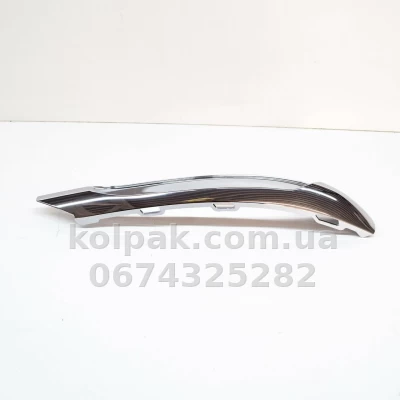Правий молдинг решітки бампера Mercedes-Benz C-Class W204 2011-2014, AMG, хром, AVTM, A2048853074, 184637916 Правий молдинг решітки бампера Mercedes-Benz C-Class W204 2011-2014, AMG, хром, AVTM, A2048853074, 184637916