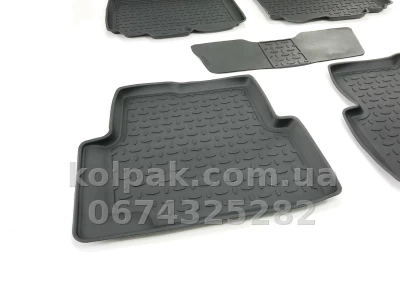 Floor mats for Chevrolet Aveo/Cobalt 2011-2015/Ravon R4 2016-, Rubber, 5 pcs, Seintex, 82910 — photo 5