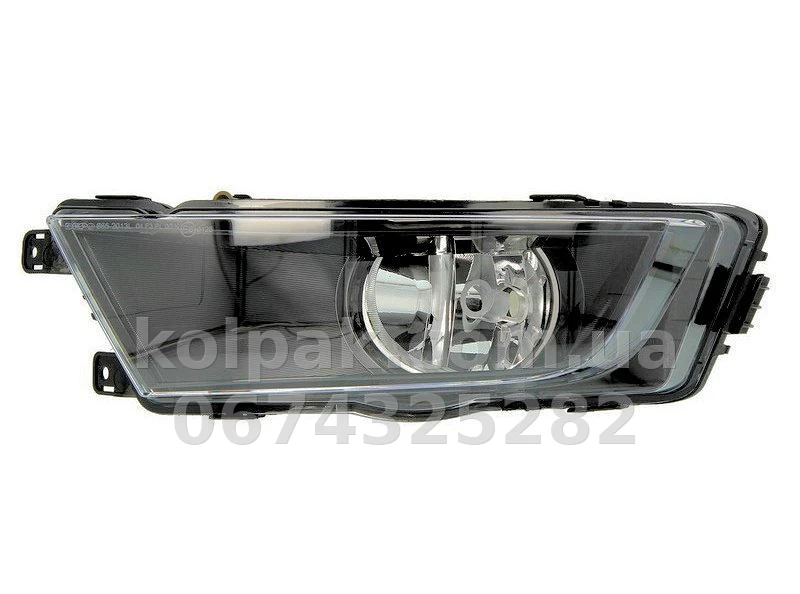 Ліва протитуманна фара Skoda Octavia A7 2012- чорна, Depo, 665-2013L-UE2 Ліва протитуманна фара Skoda Octavia A7 2012- чорна, Depo, 665-2013L-UE2 — фото 1