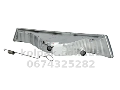 Right indicator light Nissan Primastar/Renault Trafic 2002-2007, below the headlight, white, without bulb holder, Depo, 551-1608R-UE-C — photo 2
