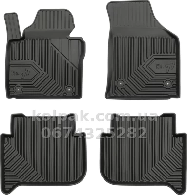 Килимки в салон Volkswagen Touran 2003-2010, з бортиком, Frogum, FG 77407183