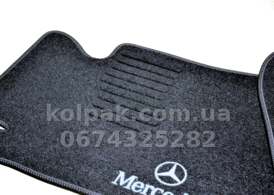 Ворсові килимки в салон Mercedes-Benz E-Class W124 1984-1997, чорні, 5 шт., AVTM BLCCR1339 Ворсові килимки в салон Mercedes-Benz E-Class W124 1984-1997, чорні, 5 шт., AVTM BLCCR1339 — фото 7