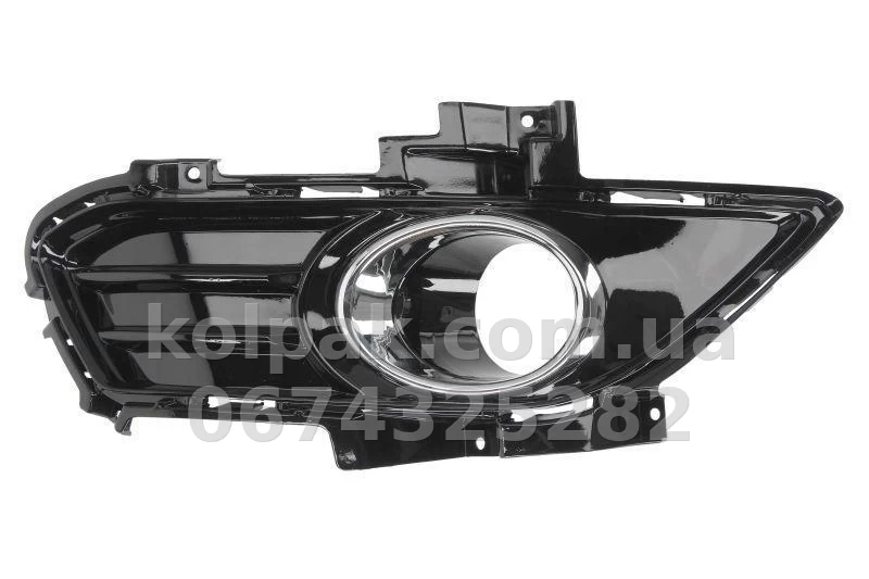 Right bumper grille Ford Mondeo 2014-2017, with fog light opening, AVTM, 1921665, 2820 912 Right bumper grille Ford Mondeo 2014-2017, with fog light opening, AVTM, 1921665, 2820 912 β photo 1