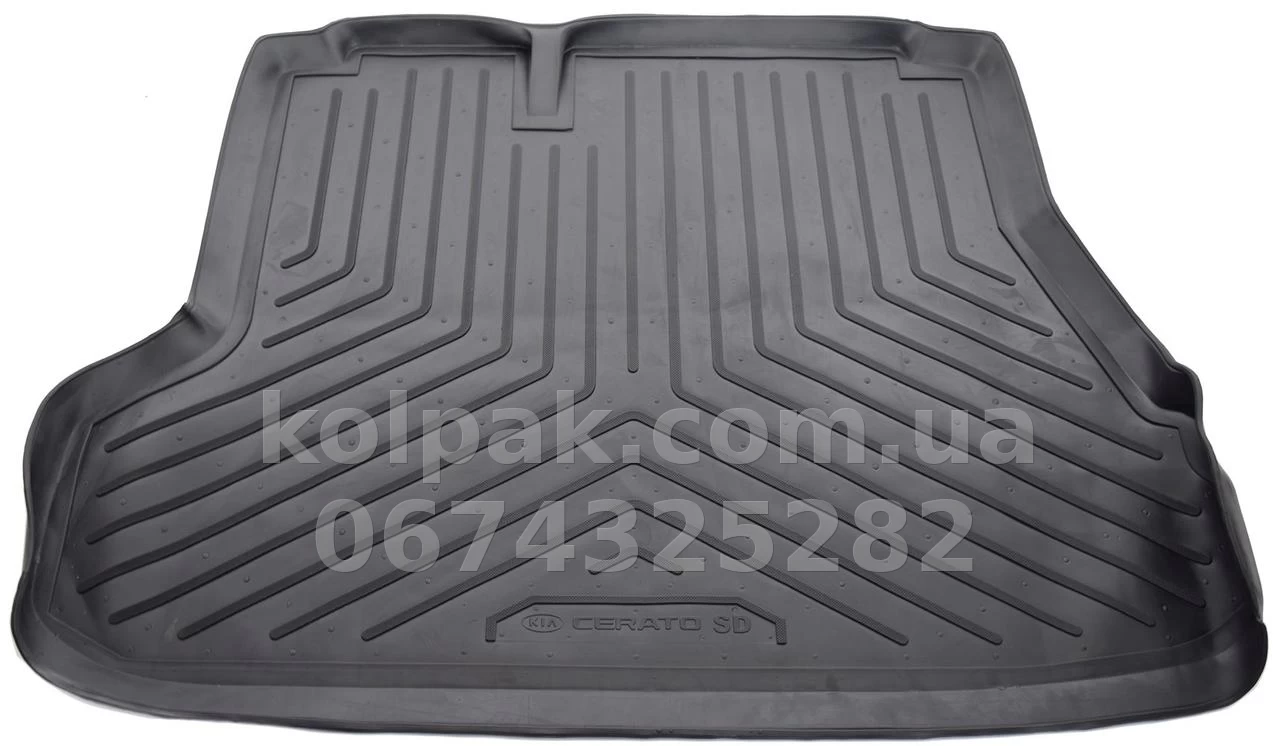 Polyurethane boot mat for Kia Cerato FE SD 2004-2006, Norplast NPL-P-43-15 Polyurethane boot mat for Kia Cerato FE SD 2004-2006, Norplast NPL-P-43-15 β photo 1