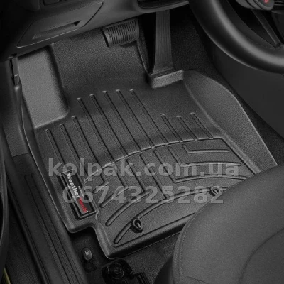 Floor mats for Kia Soul 2015-2019, with raised edges, front, black, Weathertech 446011 Floor mats for Kia Soul 2015-2019, with raised edges, front, black, Weathertech 446011 β photo 2