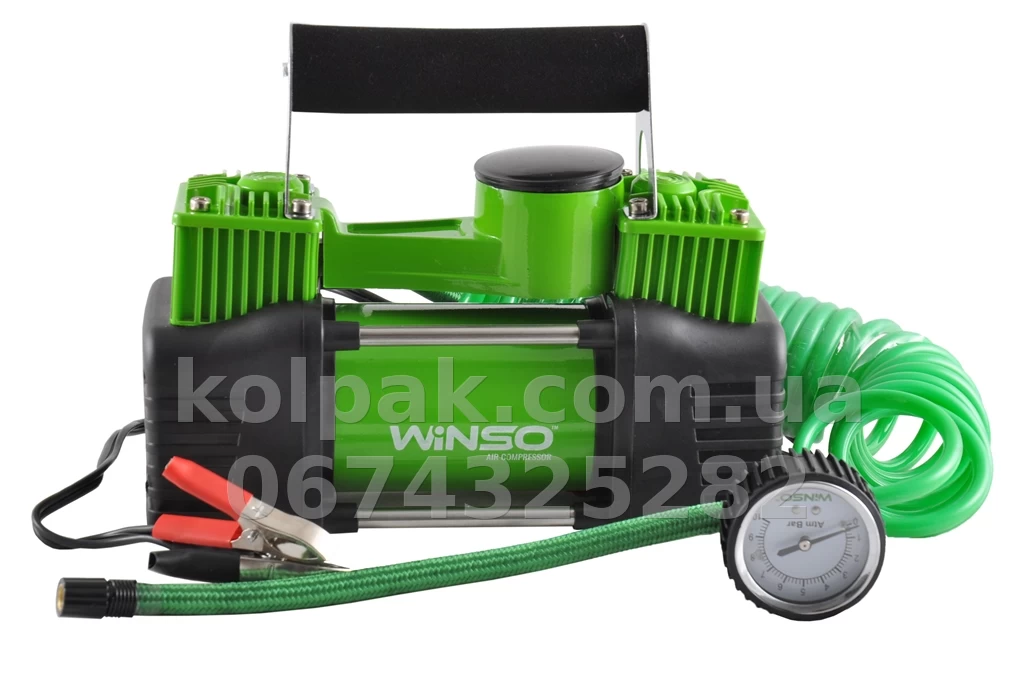 Compressor 10 atm, 85 L/min, 2 cylinders, 360 W, terminals, Cable 3 m, hose 5.7 m, pressure release valve Winso 125000 Compressor 10 atm, 85 L/min, 2 cylinders, 360 W, terminals, Cable 3 m, hose 5.7 m, pressure release valve Winso 125000 β photo 1