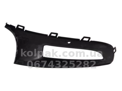 Ліва решітка бампера Volkswagen Polo 5 HB 2009-2015, з отвором для протитуманної фари, AVTM, 6R0853665D9B9, 7415 913