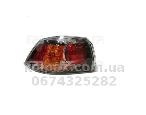Rear light Mitsubishi Lancer 10 2007-2015, right, outer, clear, dark frame, Depo, 214-19A9R-UE2C Rear light Mitsubishi Lancer 10 2007-2015, right, outer, clear, dark frame, Depo, 214-19A9R-UE2C β photo 1