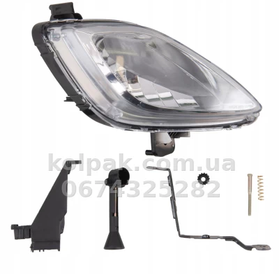 Передня права протитуманна фара Hyundai Elantra MD 2011-2014, без ламп (H27W/2(GE881)), Depo, 2212036RUQ — фото 2
