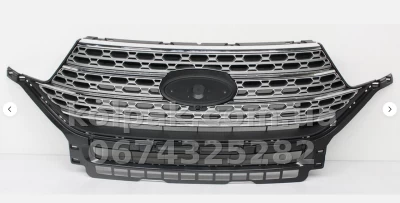 Решітка радіатора Ford Explorer 2019-, чорна, із хромованим молдингом, AVTM, 182854991