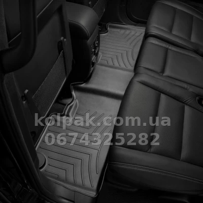 Floor mats for Jeep Grand Cherokee 2011-, with raised edges, rear, black, Weathertech 443242 — photo 2