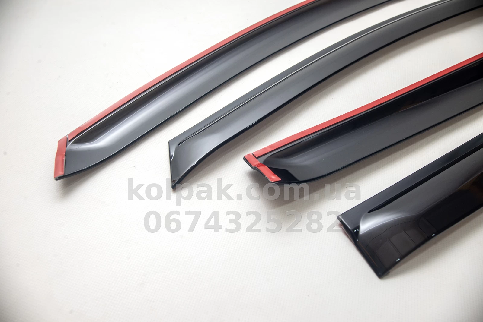 Window wind deflectors for Ford Explorer 2010β2019 HAVOC β external-fit Window wind deflectors for Ford Explorer 2010β2019 HAVOC β external-fit β photo 1
