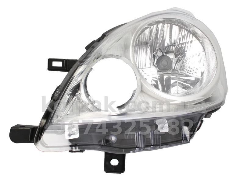 Передня ліва фара Nissan Note E11,NE11 2010-2013, H4, електричне регулювання, Depo, 215-11D4L-LD-EM Передня ліва фара Nissan Note E11,NE11 2010-2013, H4, електричне регулювання, Depo, 215-11D4L-LD-EM — фото 1