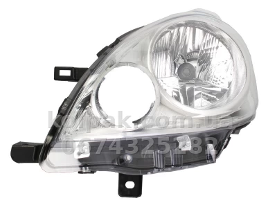 Передня ліва фара Nissan Note E11,NE11 2010-2013, H4, електричне регулювання, Depo, 215-11D4L-LD-EM