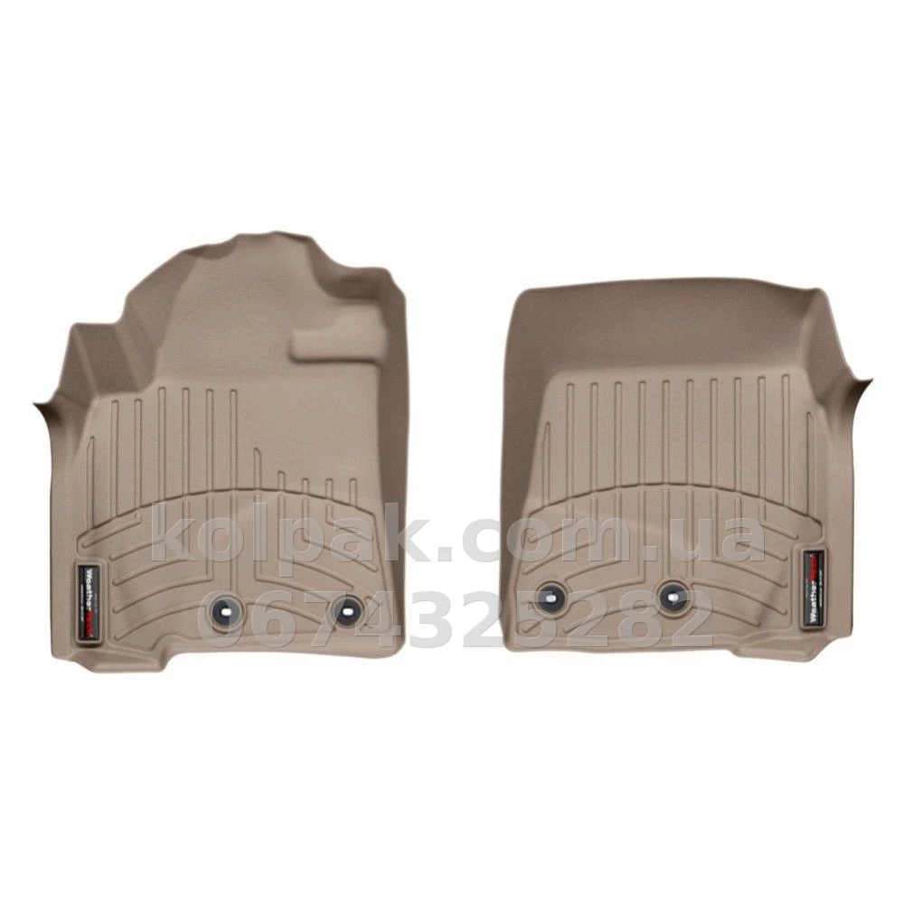 Floor mats for Toyota Land Cruiser 200/Lexus LX570 2012-, with raised edges, front, beige, Weathertech 454231 Floor mats for Toyota Land Cruiser 200/Lexus LX570 2012-, with raised edges, front, beige, Weathertech 454231 β photo 1