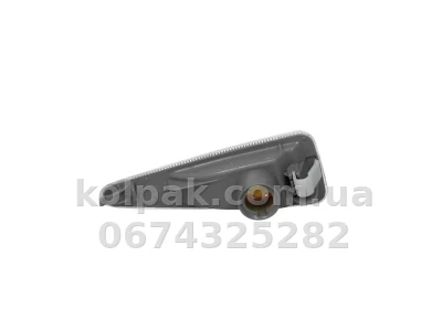 Right indicator light Renault Sandero 2008-2013/Symbol 2 2008-2013, wing-mounted, white W5W - bulb, Depo, 551-1409R-UE — photo 2