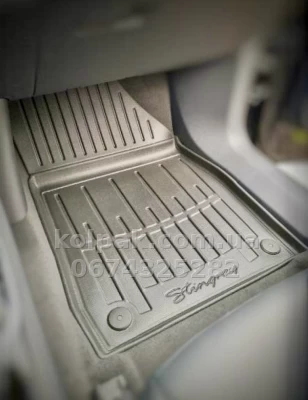 Polyurethane floor mats for Peugeot Landtrek 2020-, with raised edges, 5 pcs, Stingray, 5016165 — photo 2