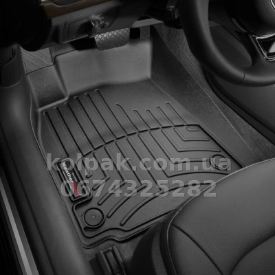 Floor mats for Audi A6 2012-, with raised edges, front, black, Weathertech 445641 — photo 2