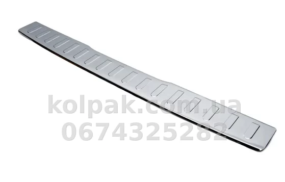 Chrome rear bumper protector Mercedes-Benz Vito W447 2014-, Carmos, 6450302 Chrome rear bumper protector Mercedes-Benz Vito W447 2014-, Carmos, 6450302 β photo 1