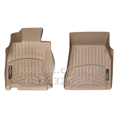 Килимки в салон Lexus LS460 2006-2012, AWD, з бортиком, передні, бежеві, Weathertech 452361 Килимки в салон Lexus LS460 2006-2012, AWD, з бортиком, передні, бежеві, Weathertech 452361