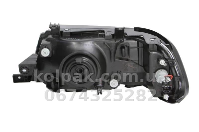 Front right headlight Mitsubishi Pajero Sport 2005-2008, H4, with indicator, electric/manual adjustment, black frame, Depo, 114-1121R-LDEM2 Front right headlight Mitsubishi Pajero Sport 2005-2008, H4, with indicator, electric/manual adjustment, black frame, Depo, 114-1121R-LDEM2 β photo 2