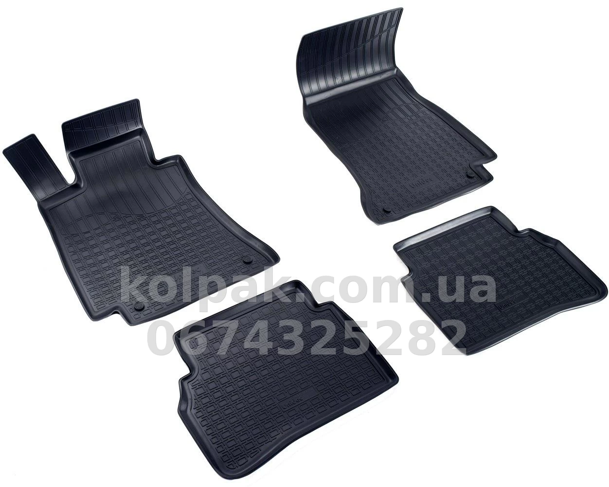 Polyurethane floor mats for Mercedes-Benz C-Class W205 2014-, Norplast, NPA10-C56-192 Polyurethane floor mats for Mercedes-Benz C-Class W205 2014-, Norplast, NPA10-C56-192 β photo 1