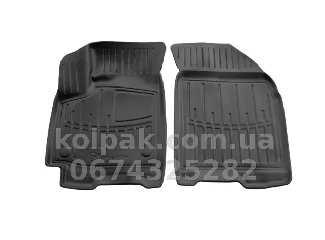 Polyurethane floor mats for Chevrolet Aveo T200 2002-2008/Aveo T250 2005-2011, with raised edges, 2 pcs, Stingray, 5002042 Polyurethane floor mats for Chevrolet Aveo T200 2002-2008/Aveo T250 2005-2011, with raised edges, 2 pcs, Stingray, 5002042 β photo 1