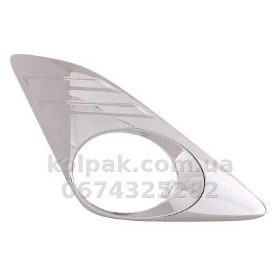 Права решітка бампера Toyota Camry V50 LE 2011-2014, USA, з отвором для протитуманної фари, хром, AVTM, 5212706310, 7051 918