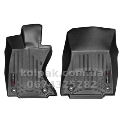 Килимки в салон Lexus IS 2013-, AWD, з бортиком, передні, чорні, Weathertech 445751
