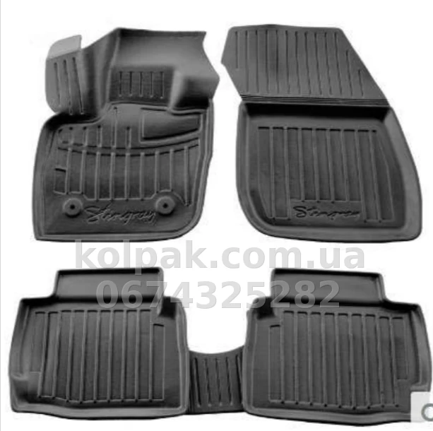 Polyurethane floor mats for Ford Fusion 2016-, USA, with raised edges, 5 pcs, Stingray, 5007255 Polyurethane floor mats for Ford Fusion 2016-, USA, with raised edges, 5 pcs, Stingray, 5007255 β photo 1