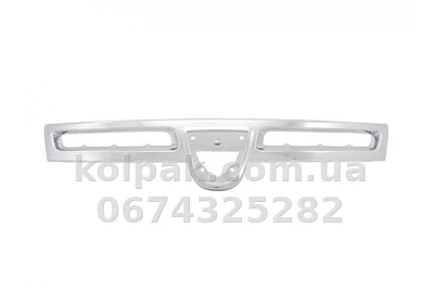 Рамка решітки радіатора Dacia Duster 2010-2013, хромована, AVTM, 181307991 Рамка решітки радіатора Dacia Duster 2010-2013, хромована, AVTM, 181307991